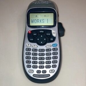Dymo LetraTag LT-100H Handheld Label Maker Silver Gray Portable Thermal Printer